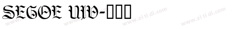SEGOE UIV字体转换